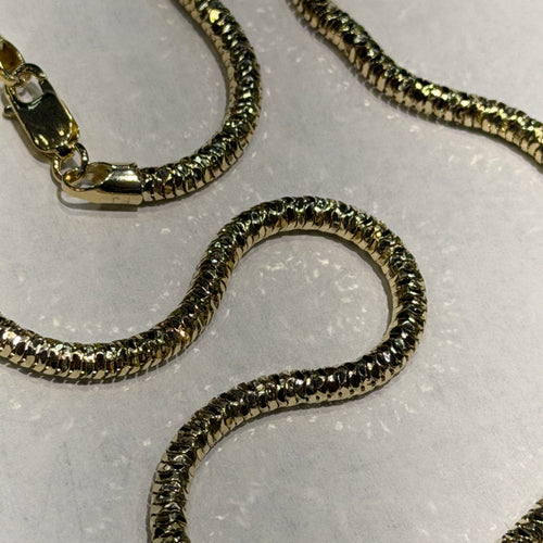 Crystal Cut Snake Chain