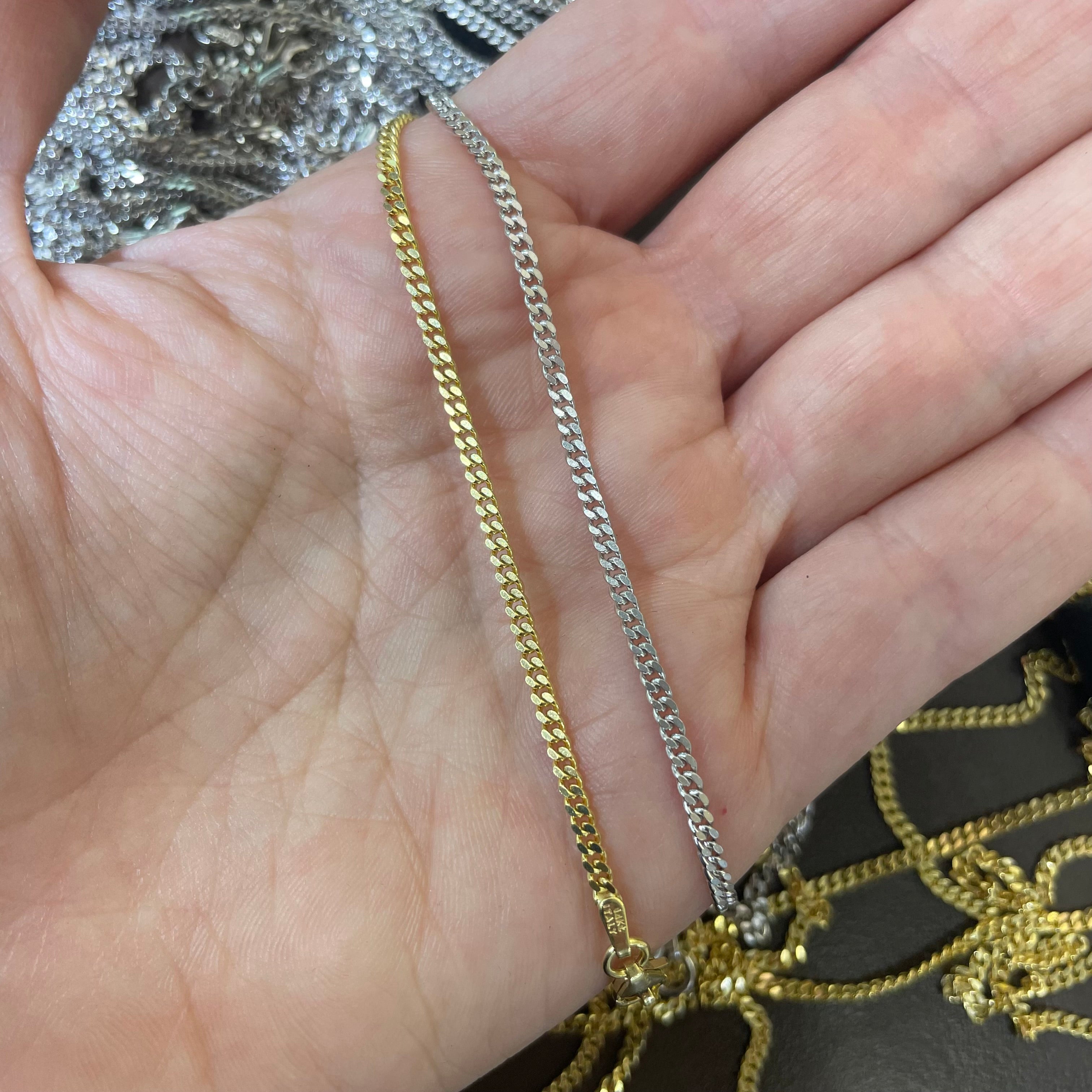 2.1MM Baby Curb Chain - Saints Gold Co.