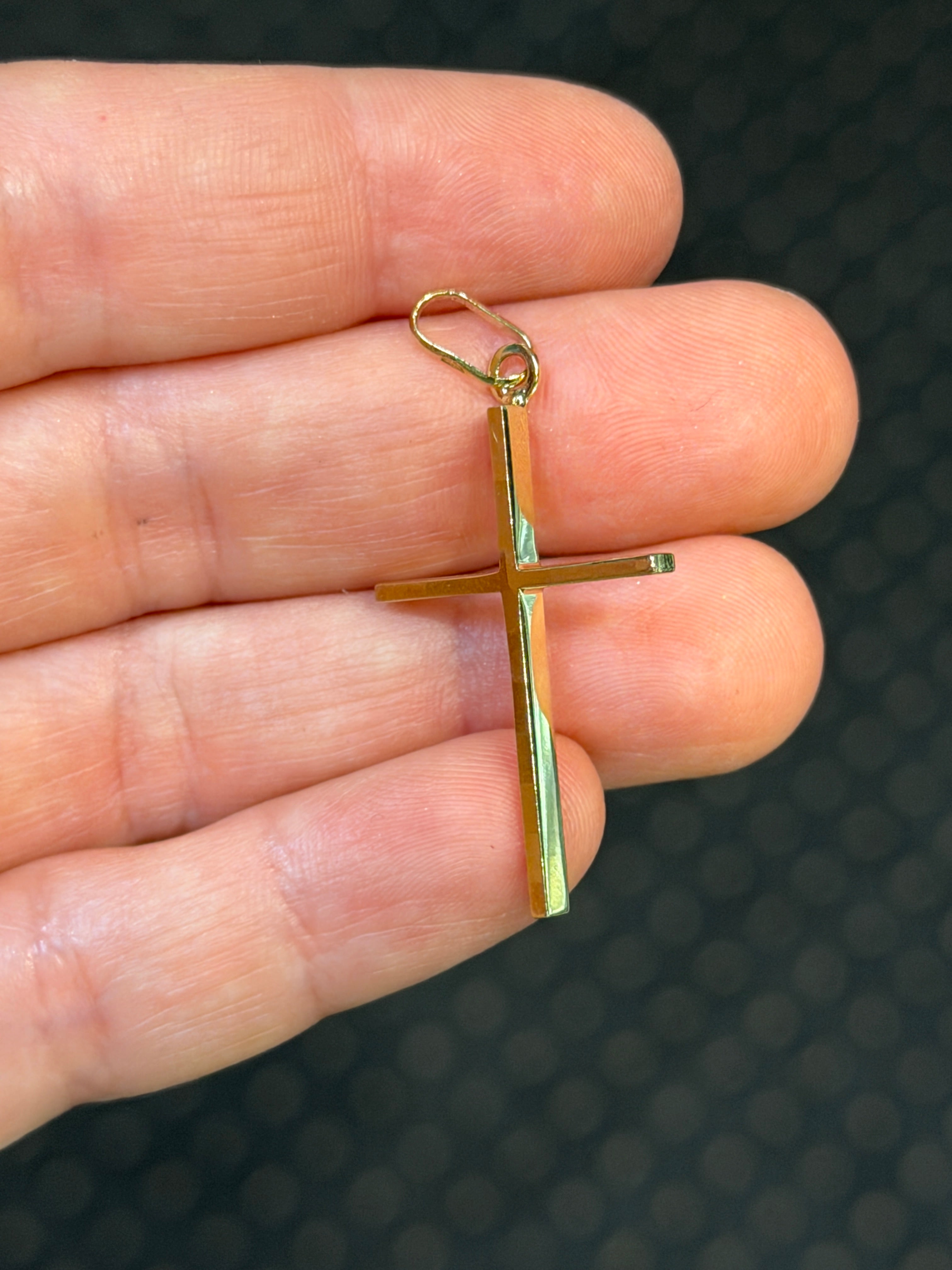 Extra Slim 14K Gold Cross