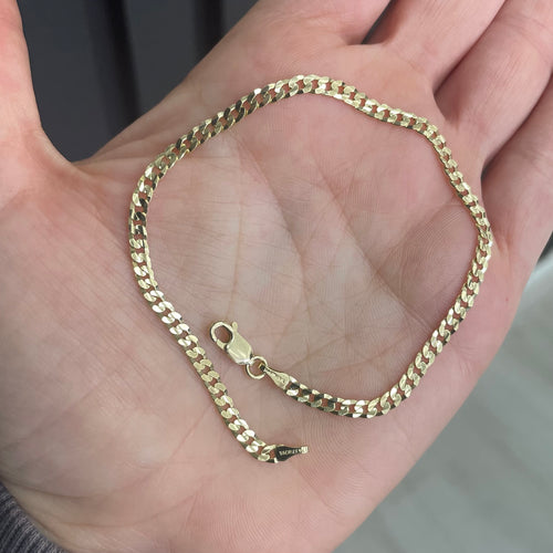 3.0MM Flat Curb Bracelet