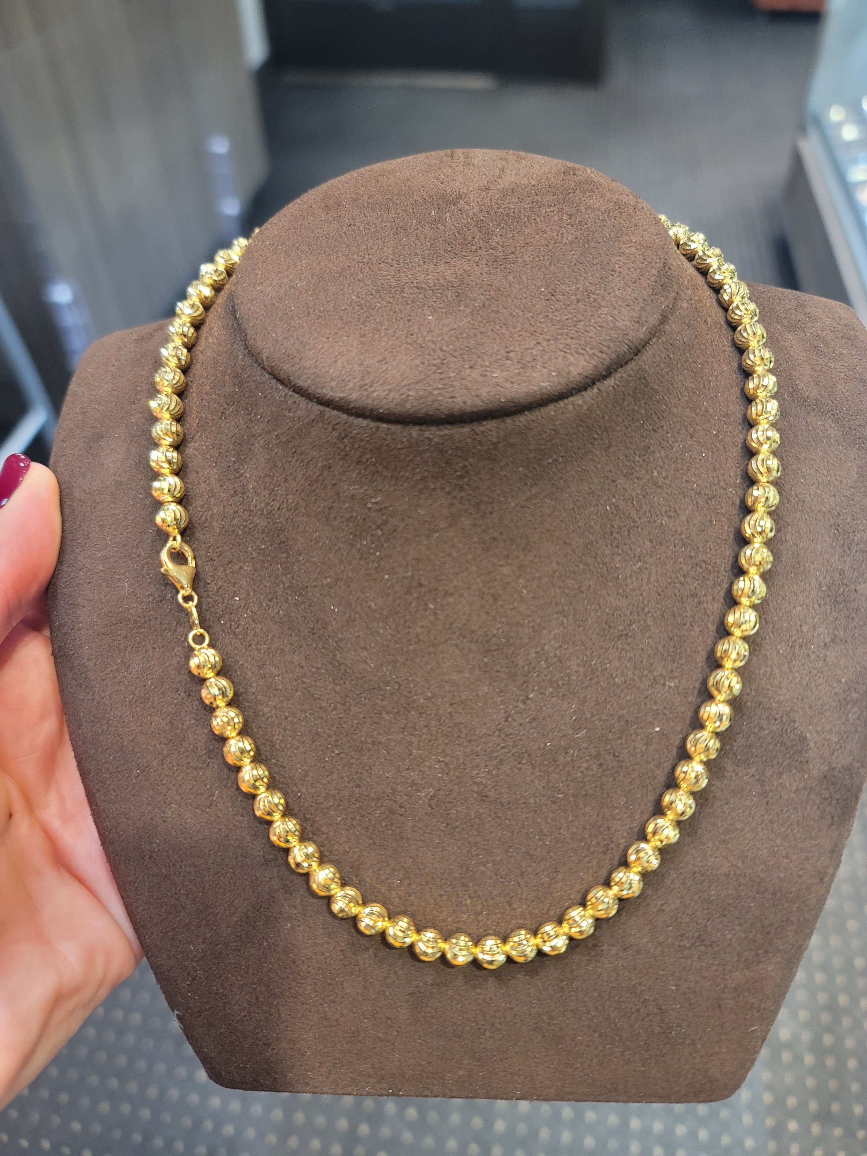 6.0MM Moonbead Chain - Saints Gold Co.
