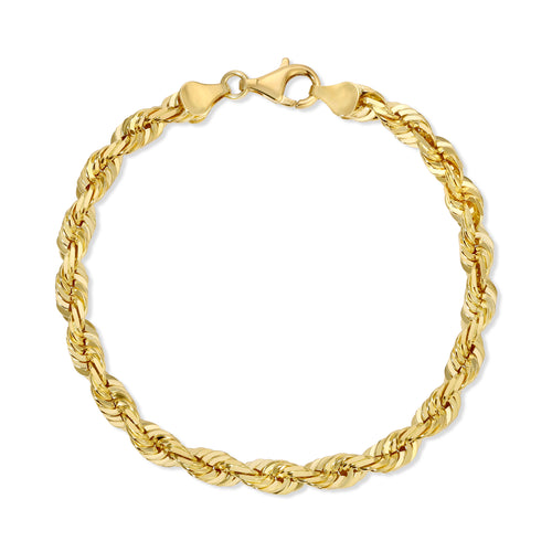 6.0MM Rope Bracelet (Diamond Cut) - Saints Gold Co.