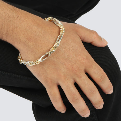 7.5MM Milano Bracelet Two Tone