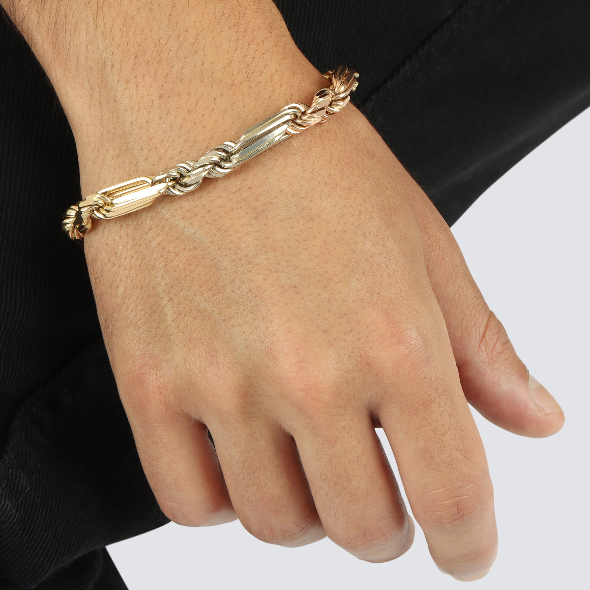 7.5MM Milano Bracelet Tri Color