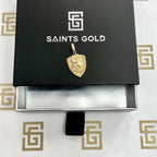 Saint George Shield pendant 14K Gold