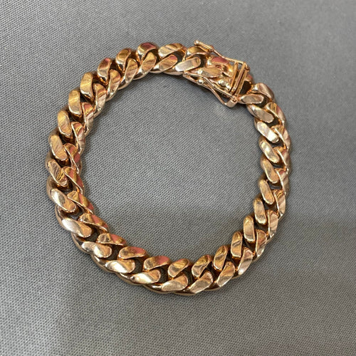 8.6MM Miami Cuban Bracelet 7” 14KT 45.7g (this item can be upgraded within one year of purchase for the exact same item of equal or greater value)