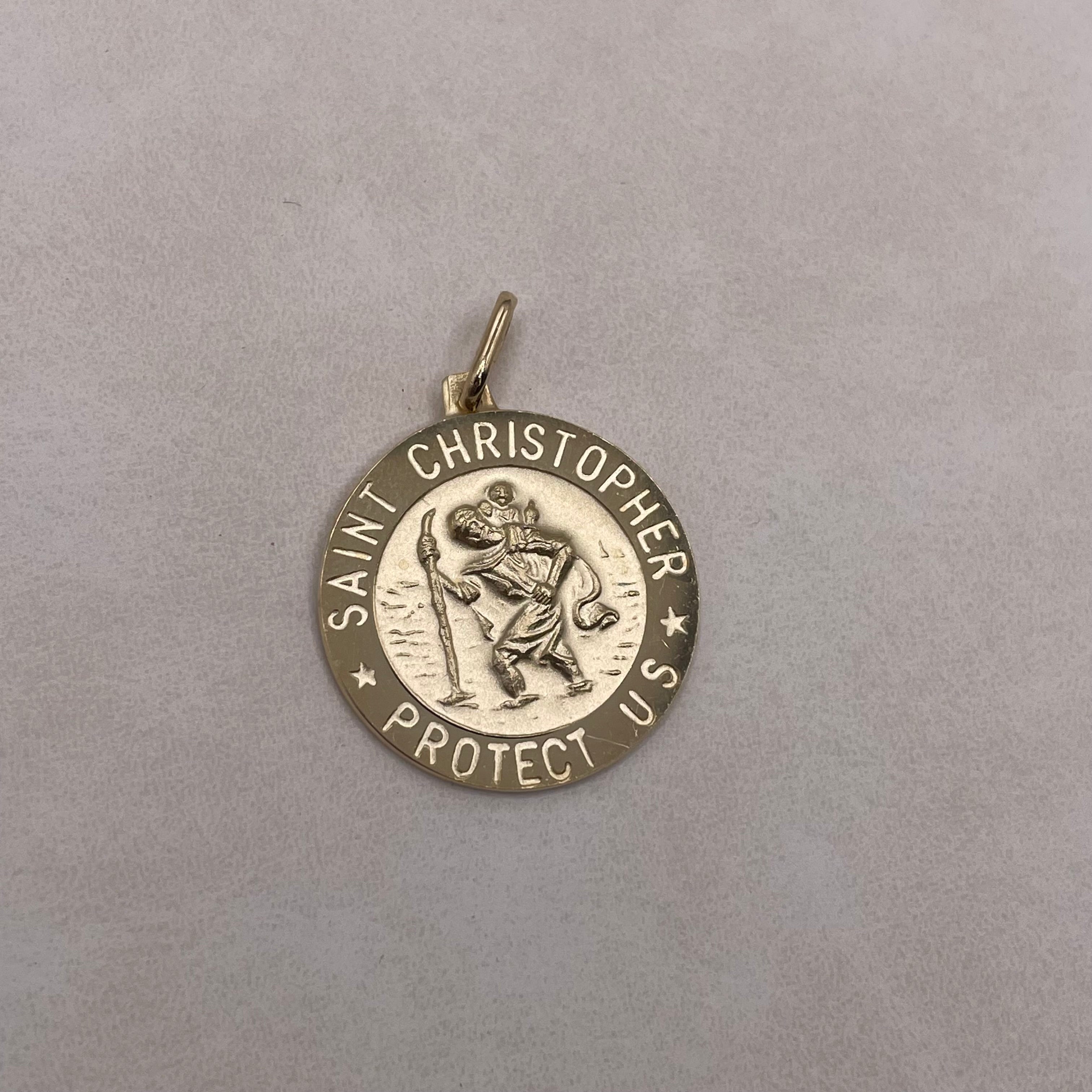 Saint Christopher Pendant 14K