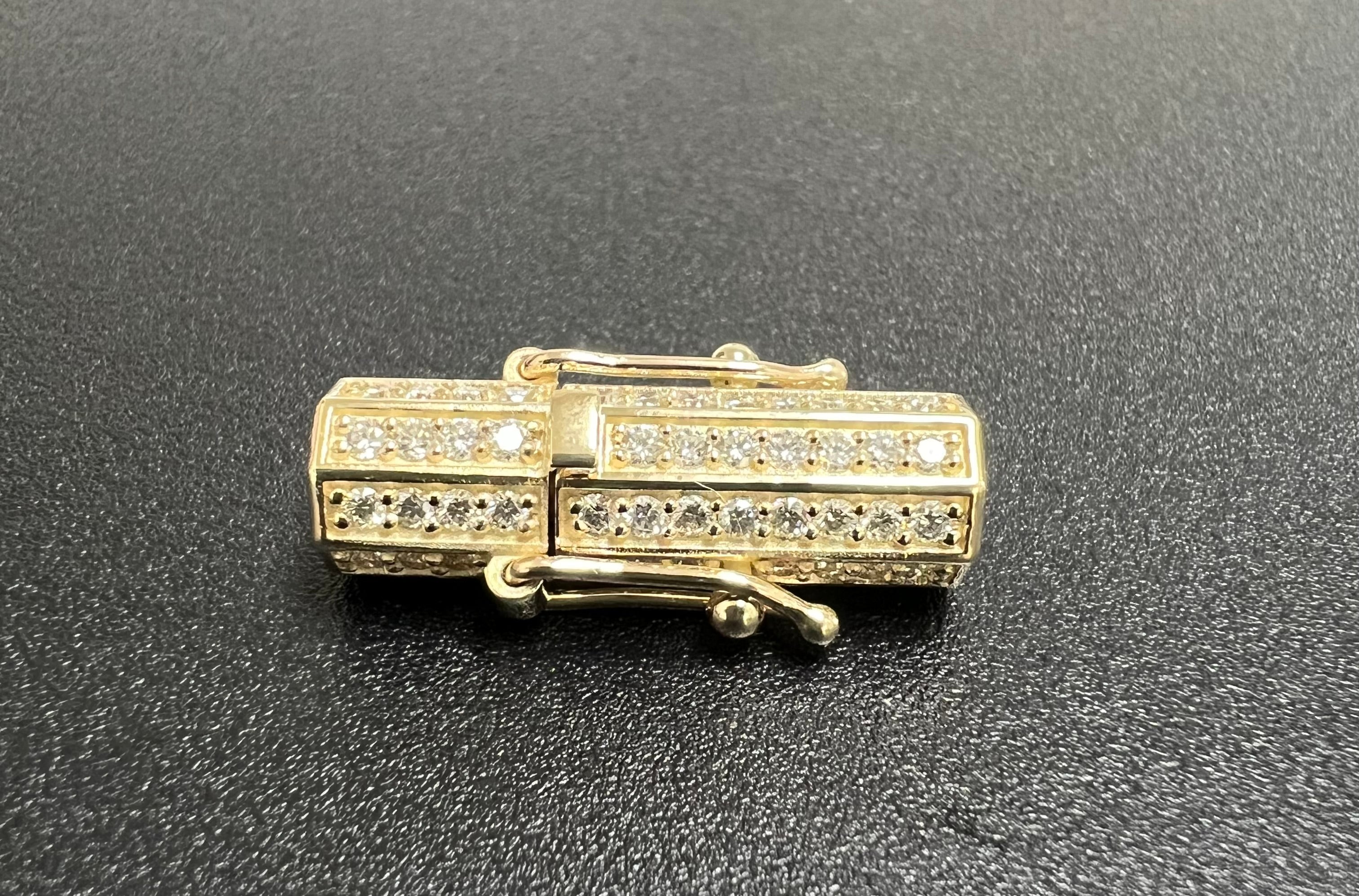 Natural Diamond Vial Barrel Lock - Saints Gold Co.