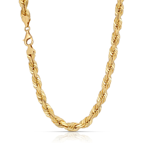 7.0MM Rope Chain (Diamond cut) - Saints Gold Co.