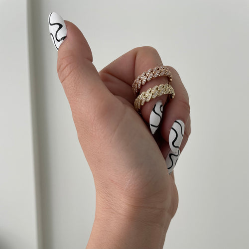 6MM Diamond Cuban Ring