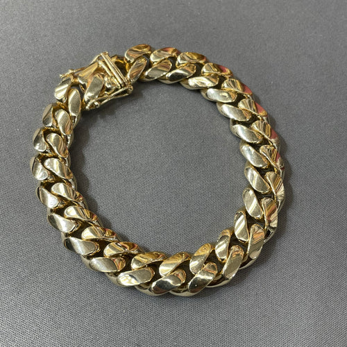 12.8MM Miami Cuban Bracelet 8.5" 14KT 118.2g (this item can be upgraded within one year of purchase for the exact same item of equal or greater value)