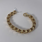 10MM Houndstooth Bracelet 18K 150.3g 9.5”