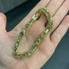 7MM Byzantine Bracelet 18K