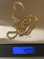 3.5mm multifaceted box 23” 40g 18k (final sale)