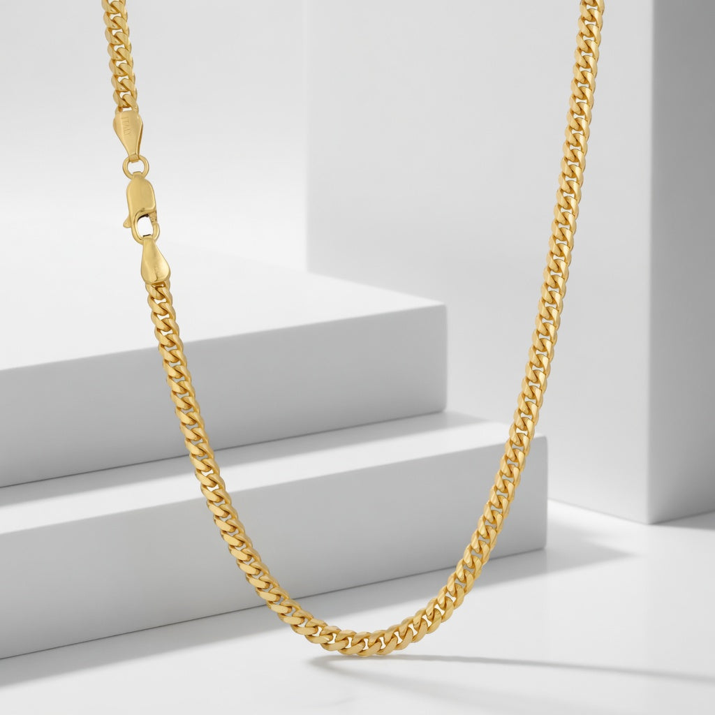 22K Miami Cuban Chain (Solid Gold)