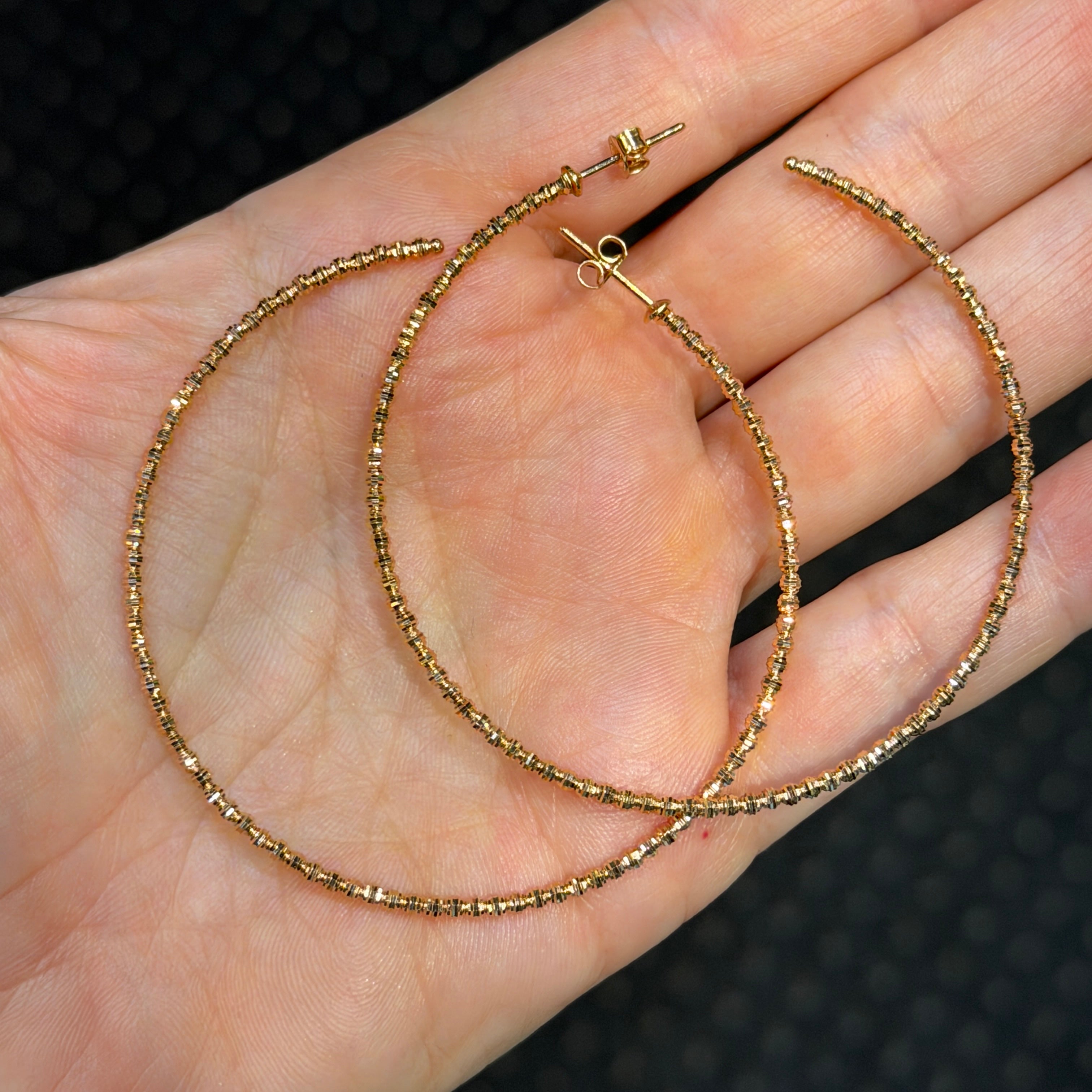 2.0MM Moonbead Hoops