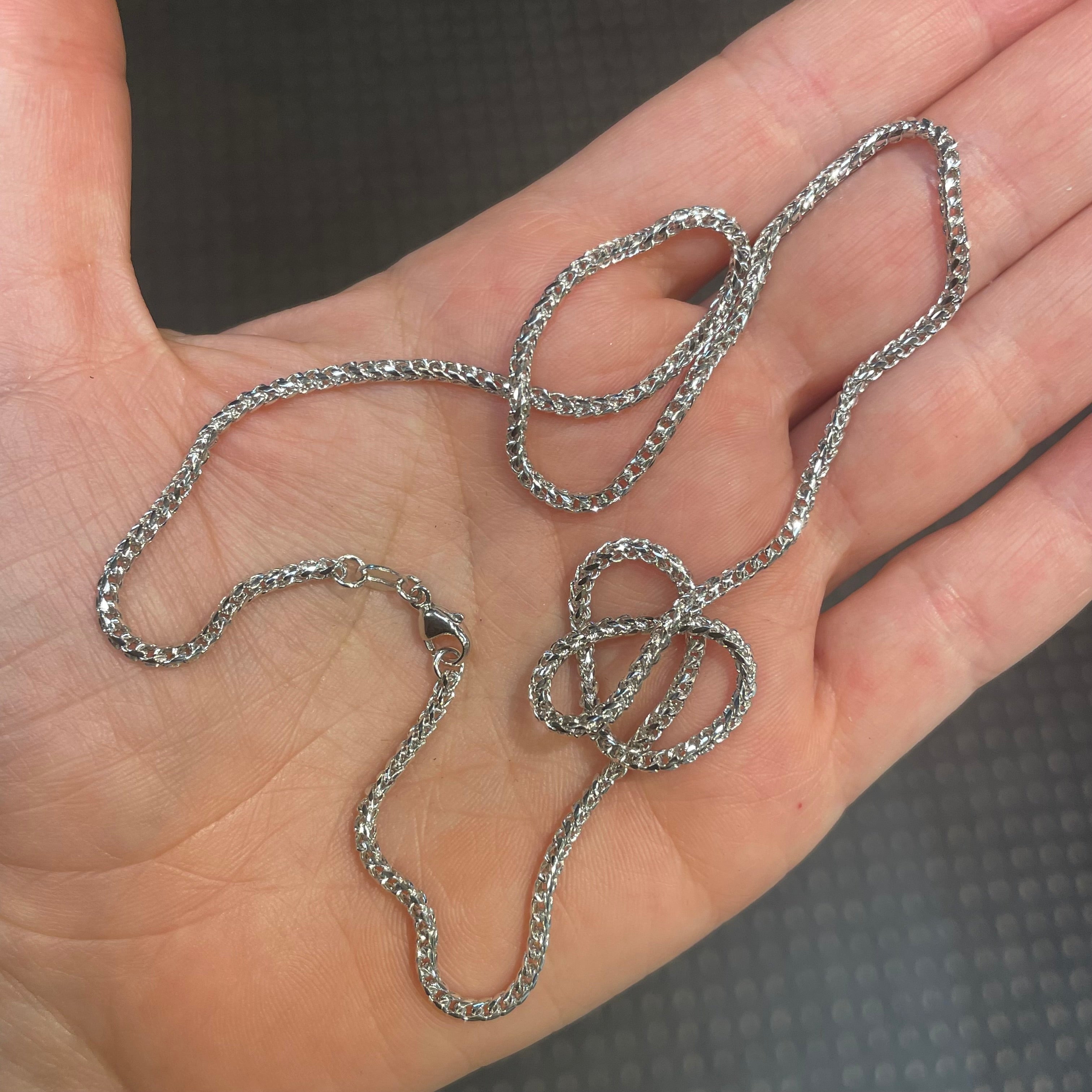 Franco Chain Diamond Cut (Platinum 950) - Saints Gold Co.