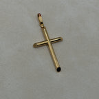 Beveled Edge Cross 18K