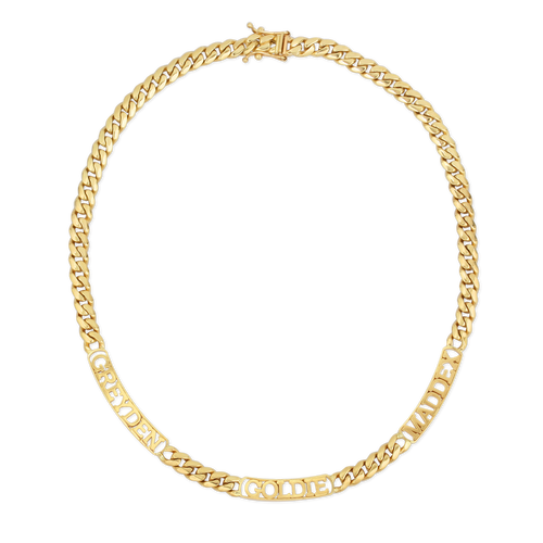 Customized Cuban Link chain with Names