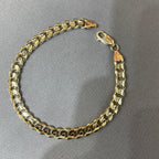 6.2MM Concave Curb Bracelet 14KT 8" 16.9g (final sale)