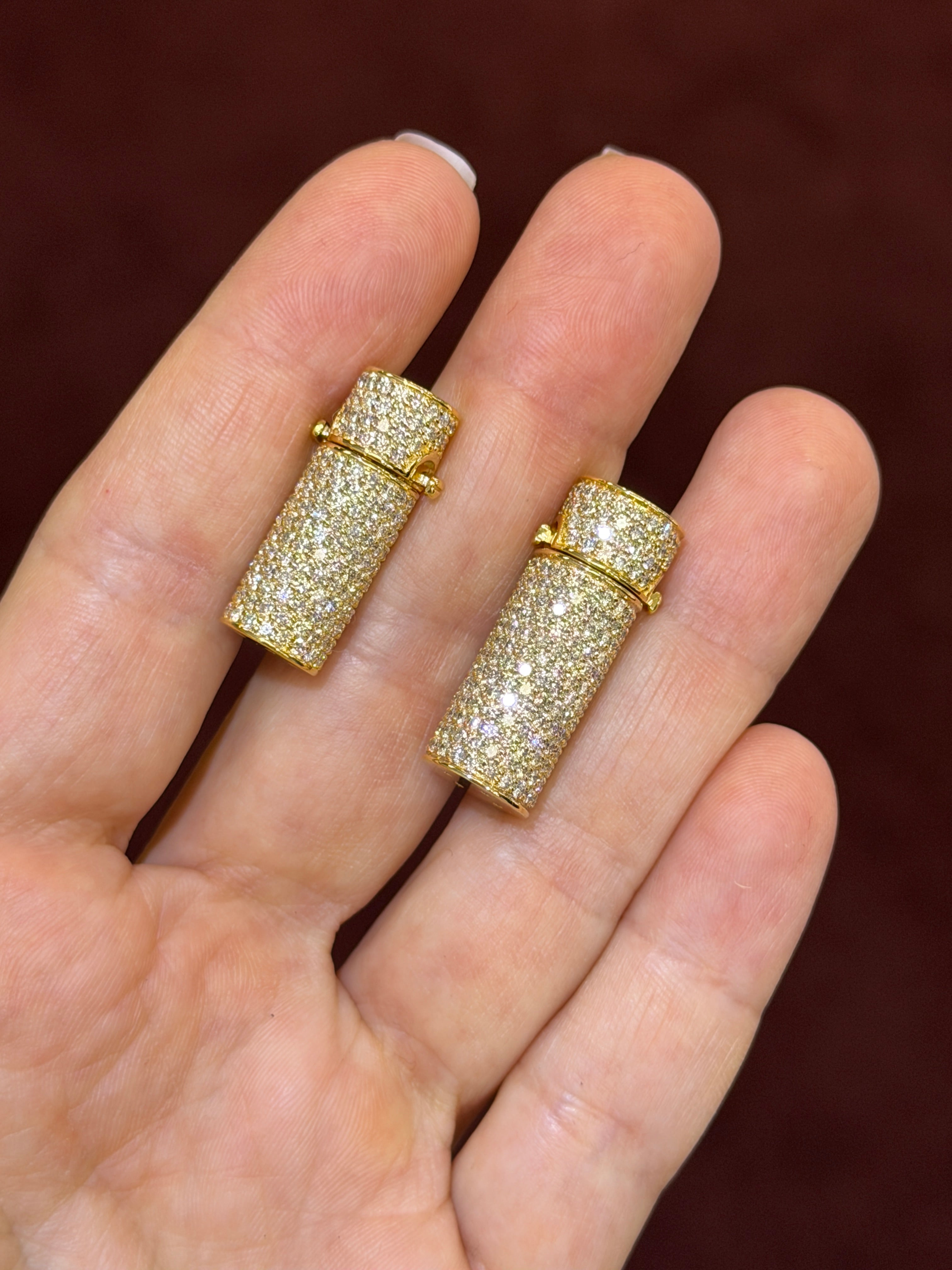 1-inch Sleek Diamond Iced Out Barrel Lock