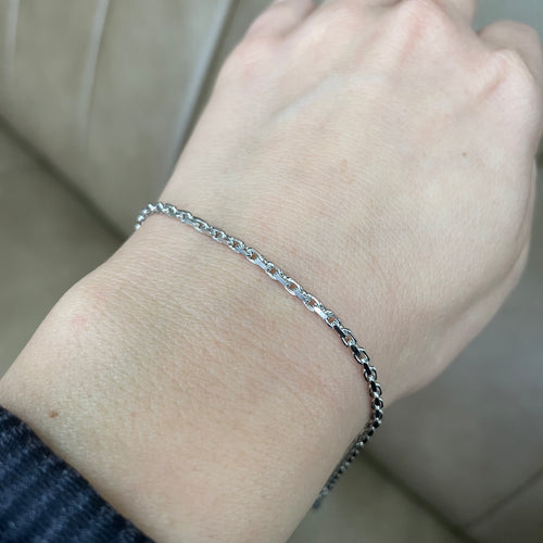 2.2MM New Power Link Bracelet (Platinum)