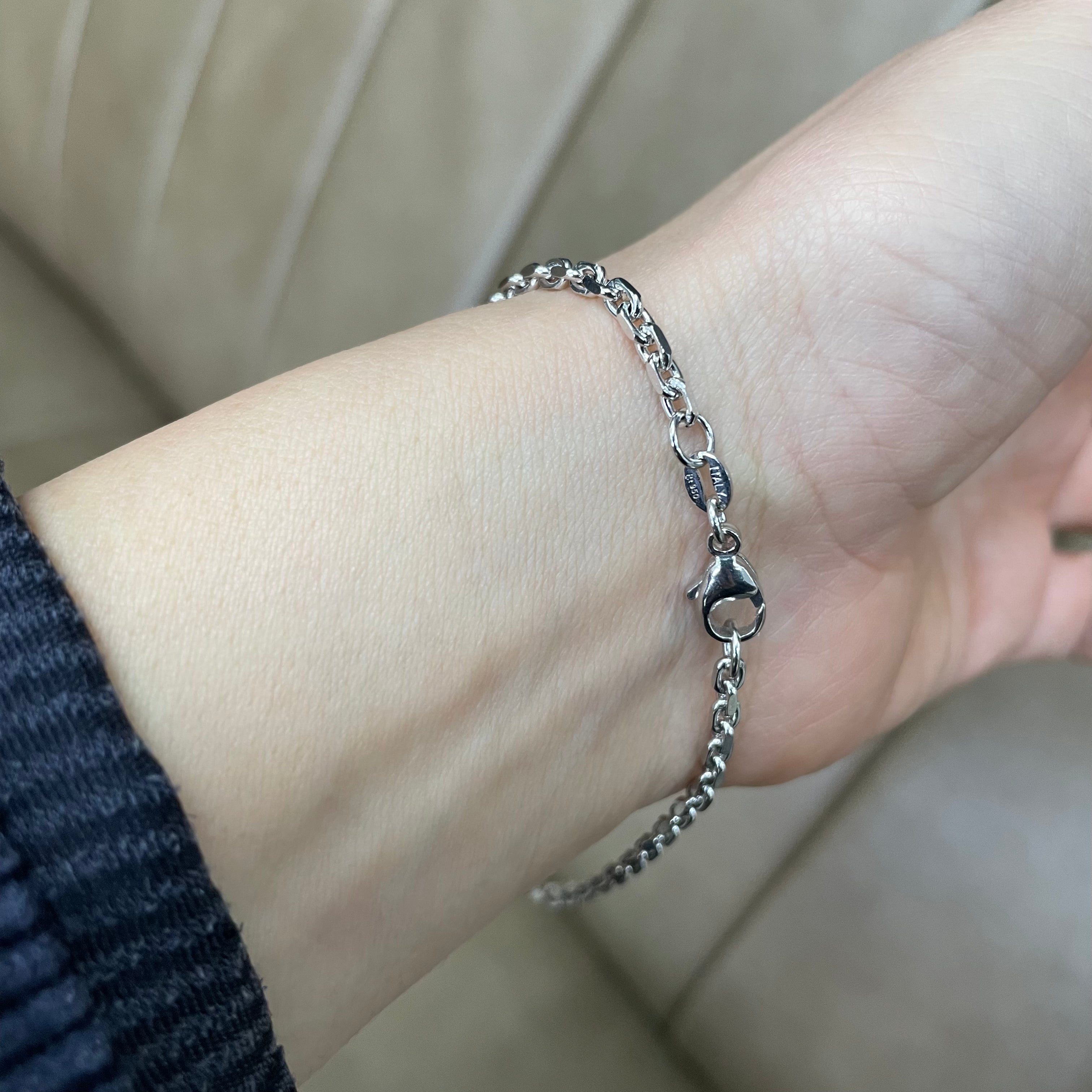2.7MM New Power Link Bracelet (Platinum 950) - Saints Gold Co.