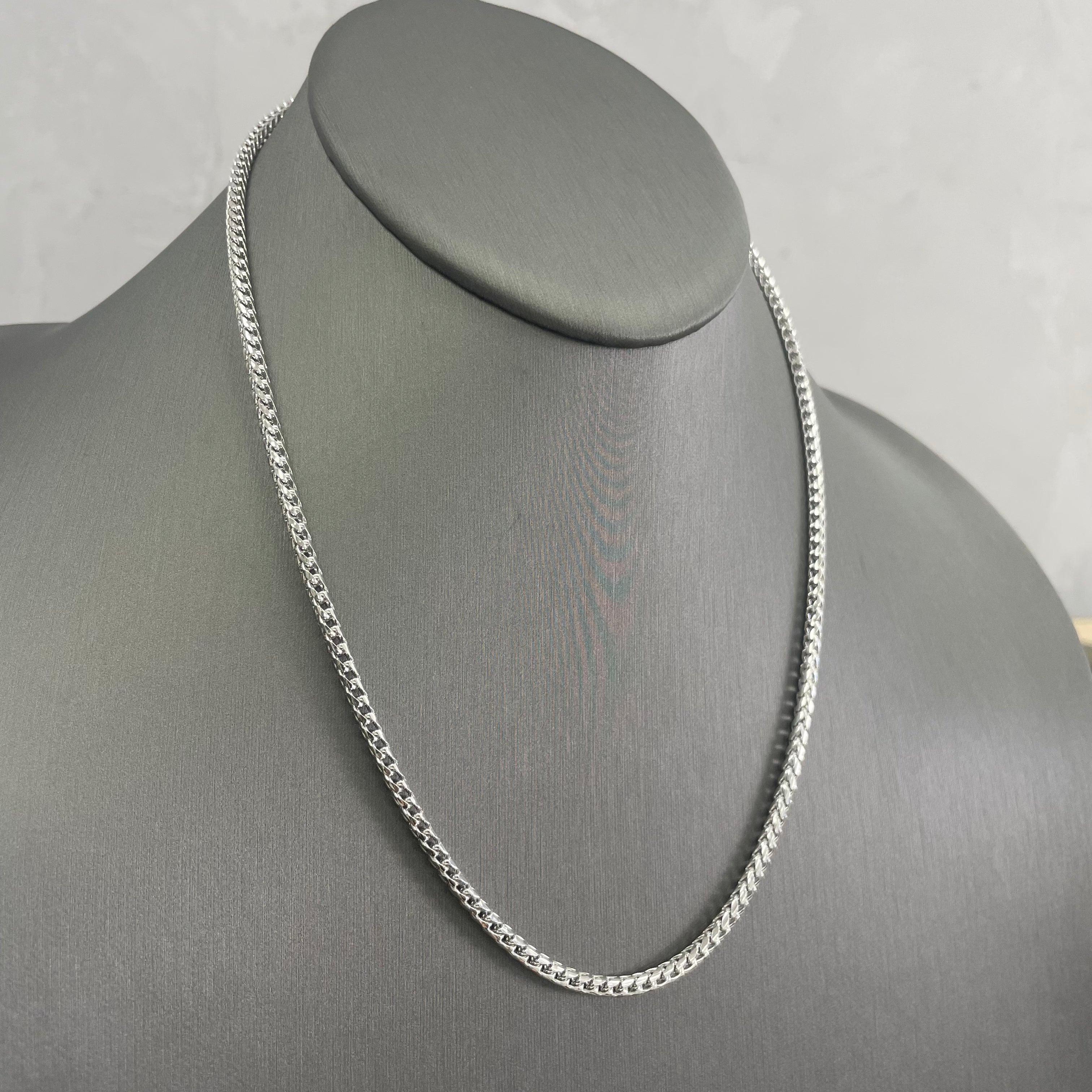 3.0MM Plain Franco Chain (Platinum 950) - Saints Gold Co.