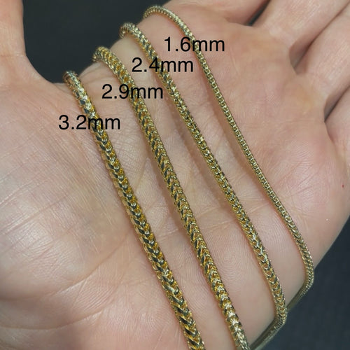 1.6MM Foxtail Franco Chain (Diamond Cut)