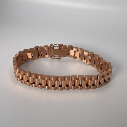 12MM Watch Band Bracelet 8.5” (43.6g) 14K