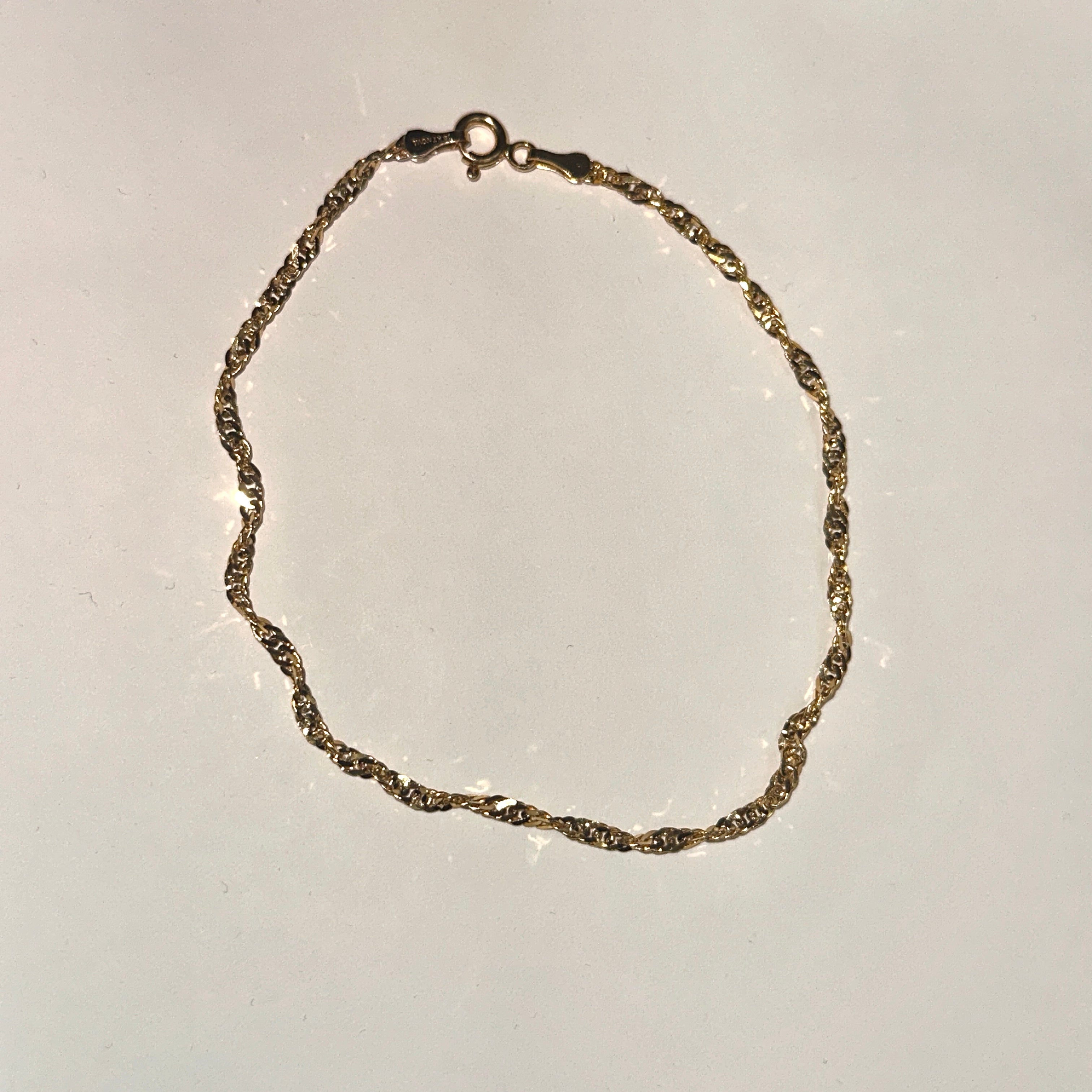 2.5MM Singapore Anklet