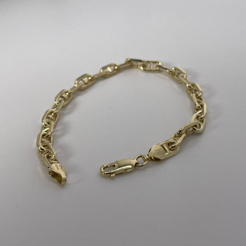 6.0MM Anchor Bracelet 9" (19.5g) 14K