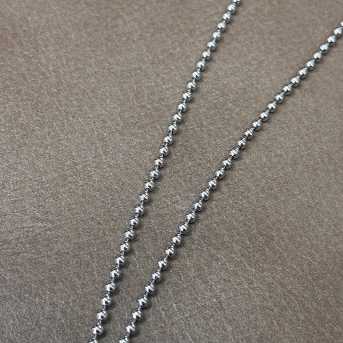 2.0MM Ball Chain Set (White Gold)