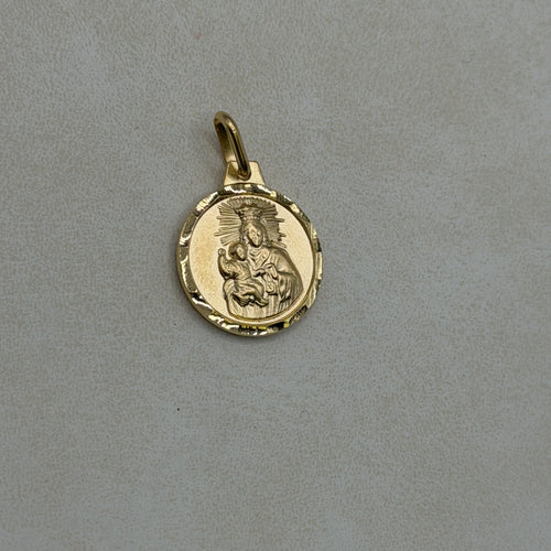 Double sided Jesus and Mary 18K