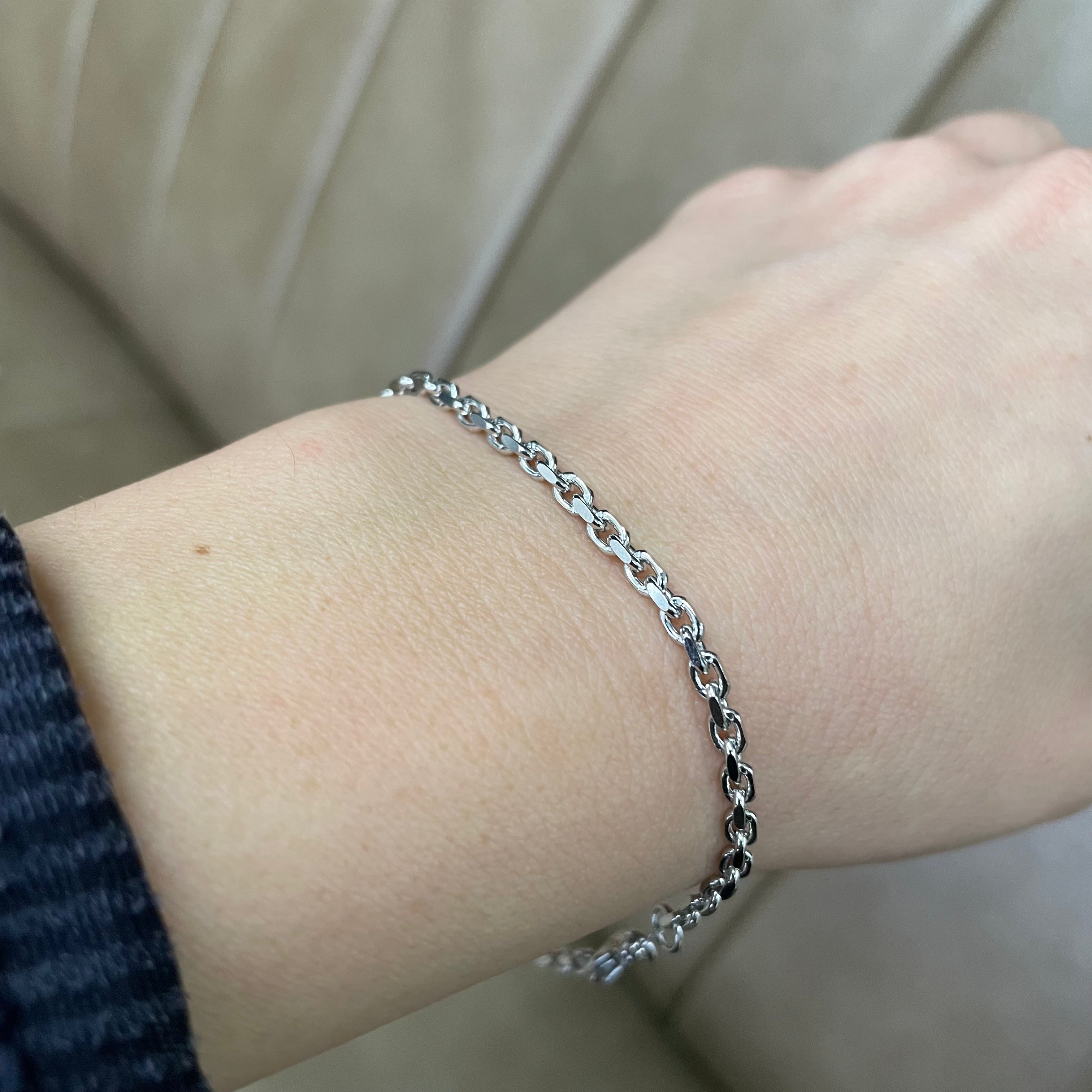 2.7MM New Power Link Bracelet (Platinum 950) - Saints Gold Co.
