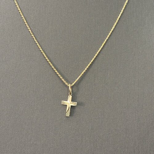 Rope Chain and Cross Pendant