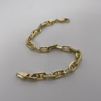 7.0MM Anchor Bracelet 9" (27.6g) 14K