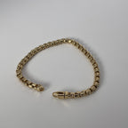 5.0MM SG Rounded Box Bracelet 8.5" (28g) 14K