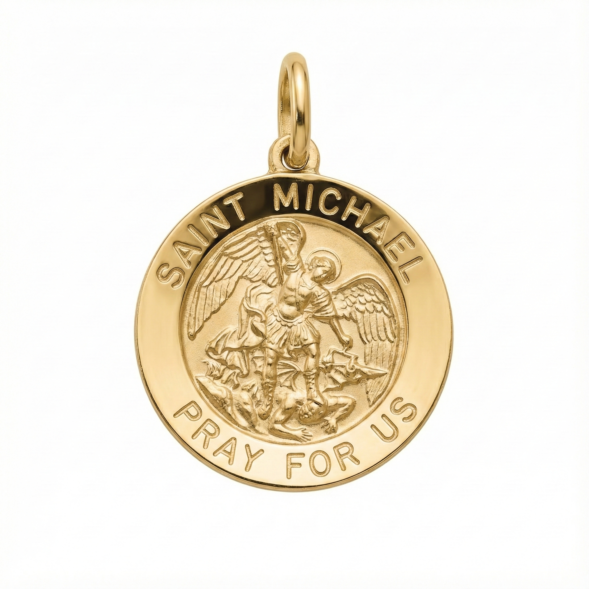 Saint Michael Pendant 14K