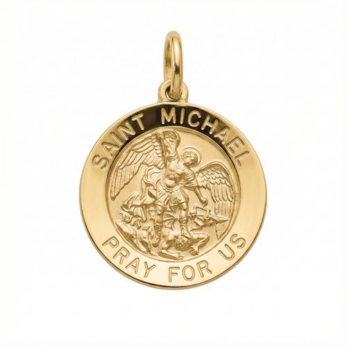 Saint Michael Pendant 14K