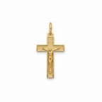Textured Crucifix 14K