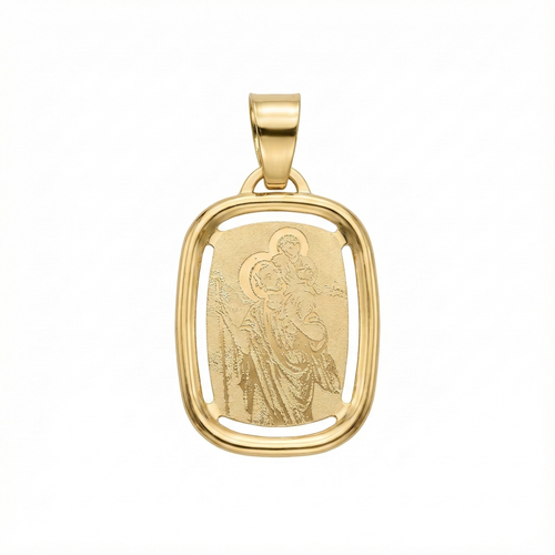 Vintage Religious Charm 14K