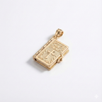 14K Gold Holy Bible Pendant