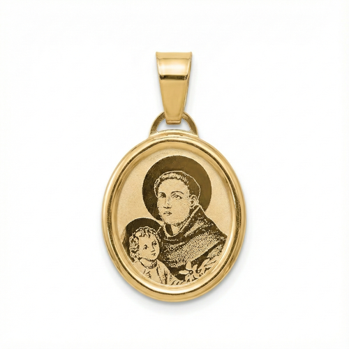 Vintage Religious Charm 14K