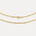2.0MM Paperclip Chain (Hollow Gold)