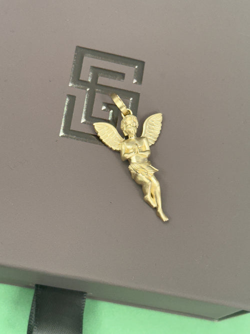 Plain gold angel with loop bale