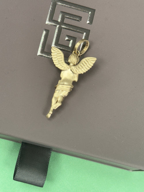 Plain gold angel with loop bale