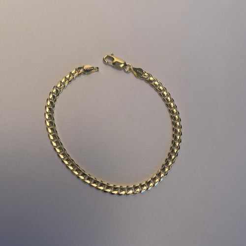 4.0MM Concave Curb Bracelet