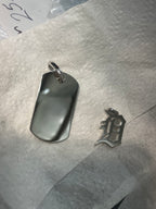 Solid Gold Old English Pendant (Made to Order)