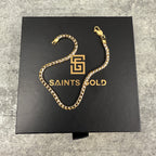 3.0MM Saint Franco Bracelet 14k yellow 8.5" 11.3g (FINAL SALE)